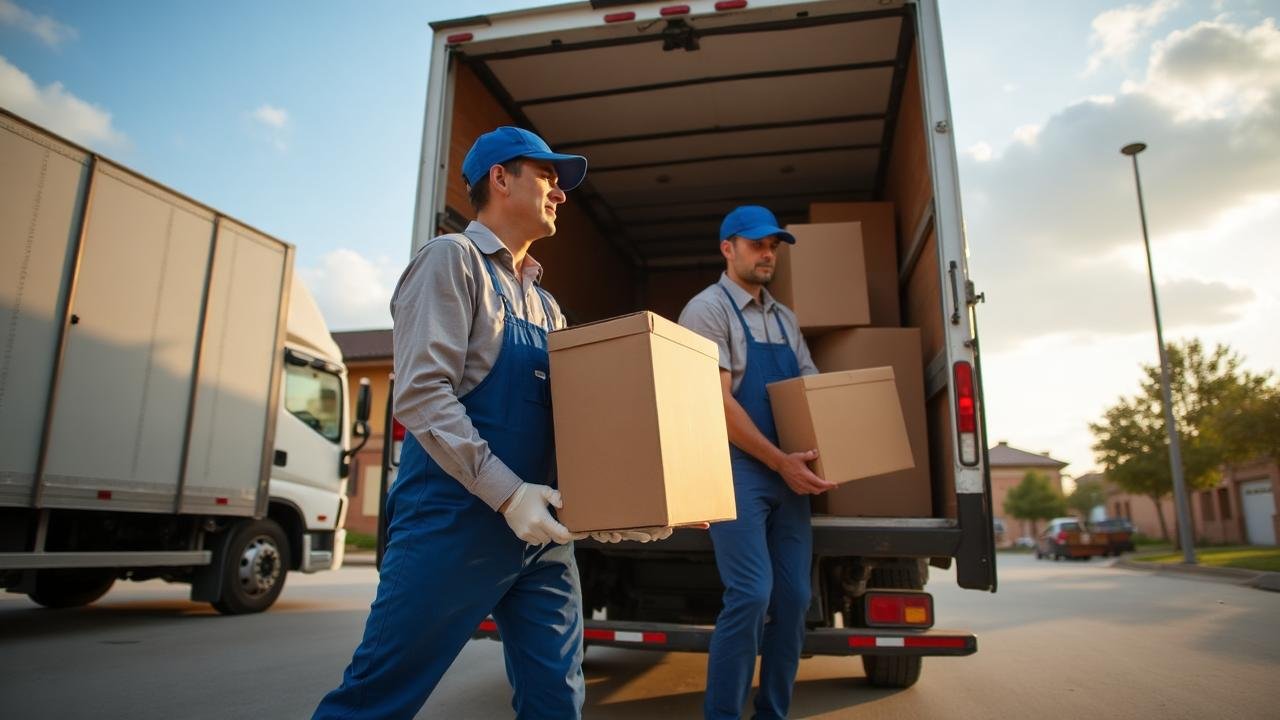 Ozzy Removals movers loading a truck